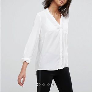 NWT asos | white button-down top